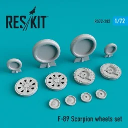 F-89 Scorpion wheels set - ResKit Models RS72-0282