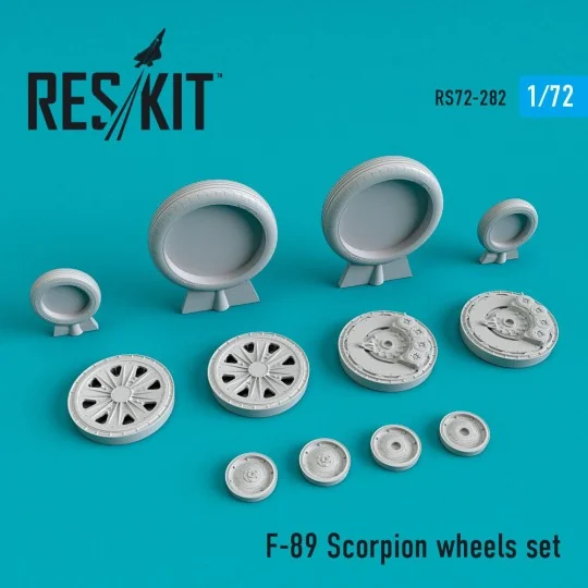 F-89 Scorpion wheels set - ResKit Models RS72-0282