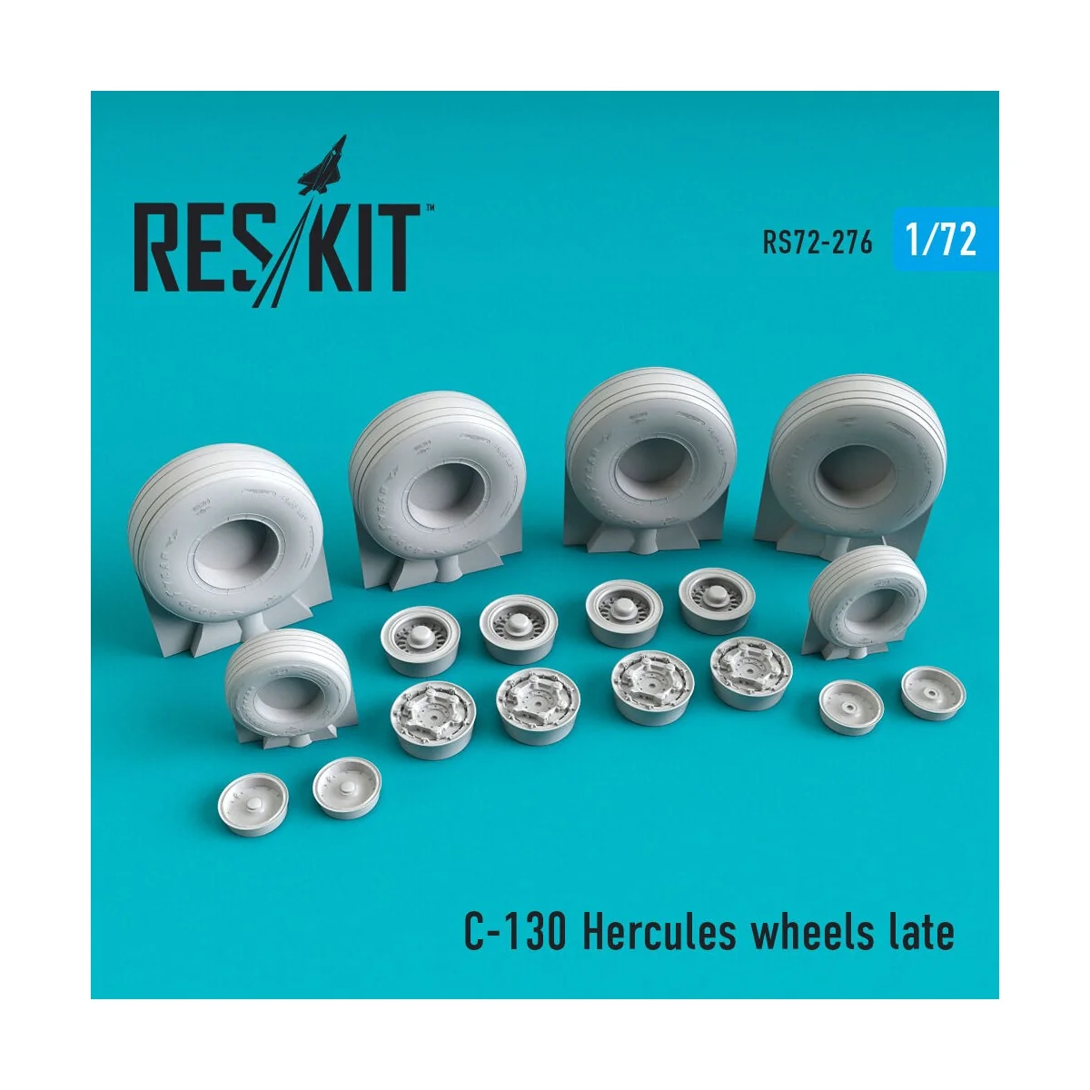 C-130 Hercules wheels set late type (weighted), 1/72 - ResKit Model... C-130 Hercules wheels set late type (weighted), 1/72 - ResKit Model...
