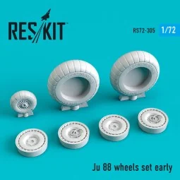 Ju-88 wheels set early type, 1/72 - ResKit Models RS72-0305