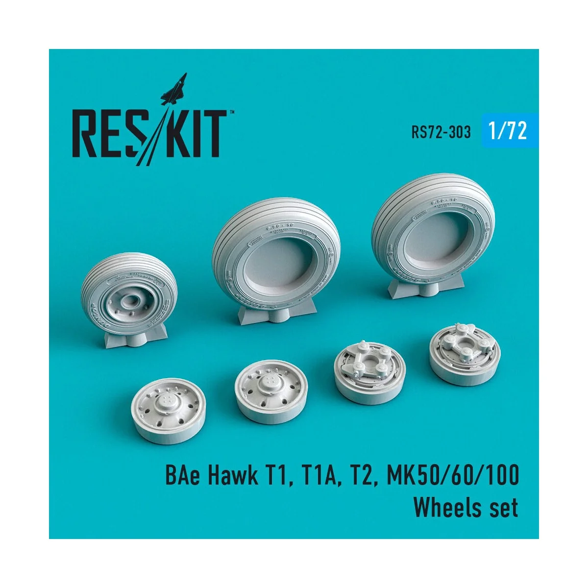 BAe Hawk T1, T1A, T2, MK50/60/100 wheels set, 1/72 - ResKit Models ... BAe Hawk T1, T1A, T2, MK50/60/100 wheels set, 1/72 - ResKit Models ...