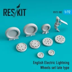 EE Lightning wheels set late type, 1/72 - ResKit Models RS72-0302