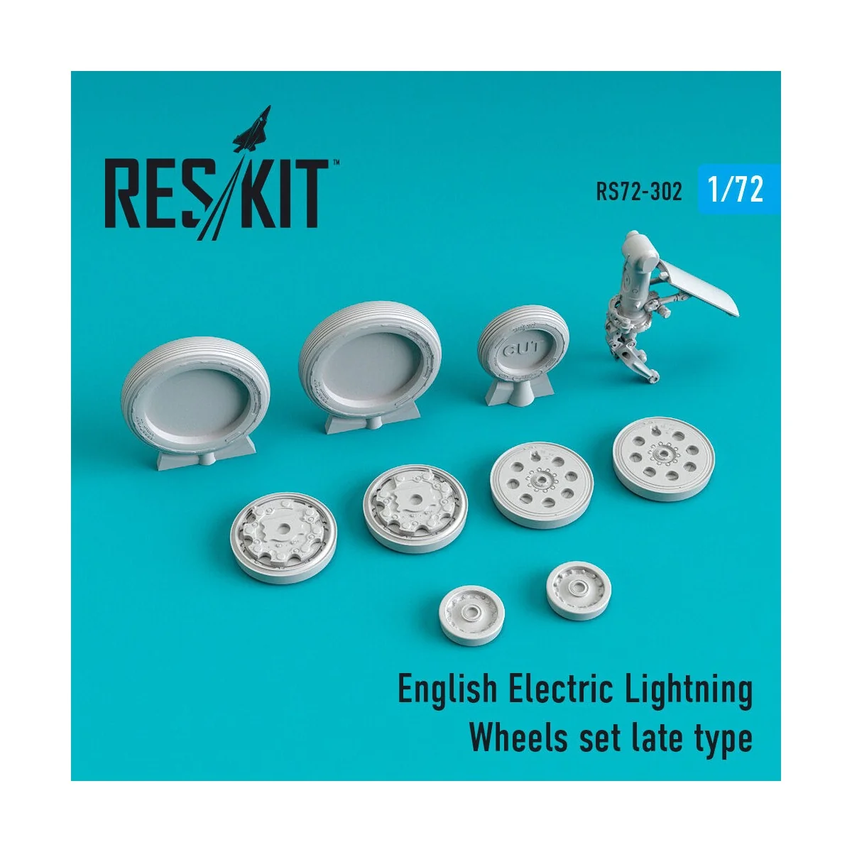 EE Lightning wheels set late type, 1/72 - ResKit Models RS72-0302