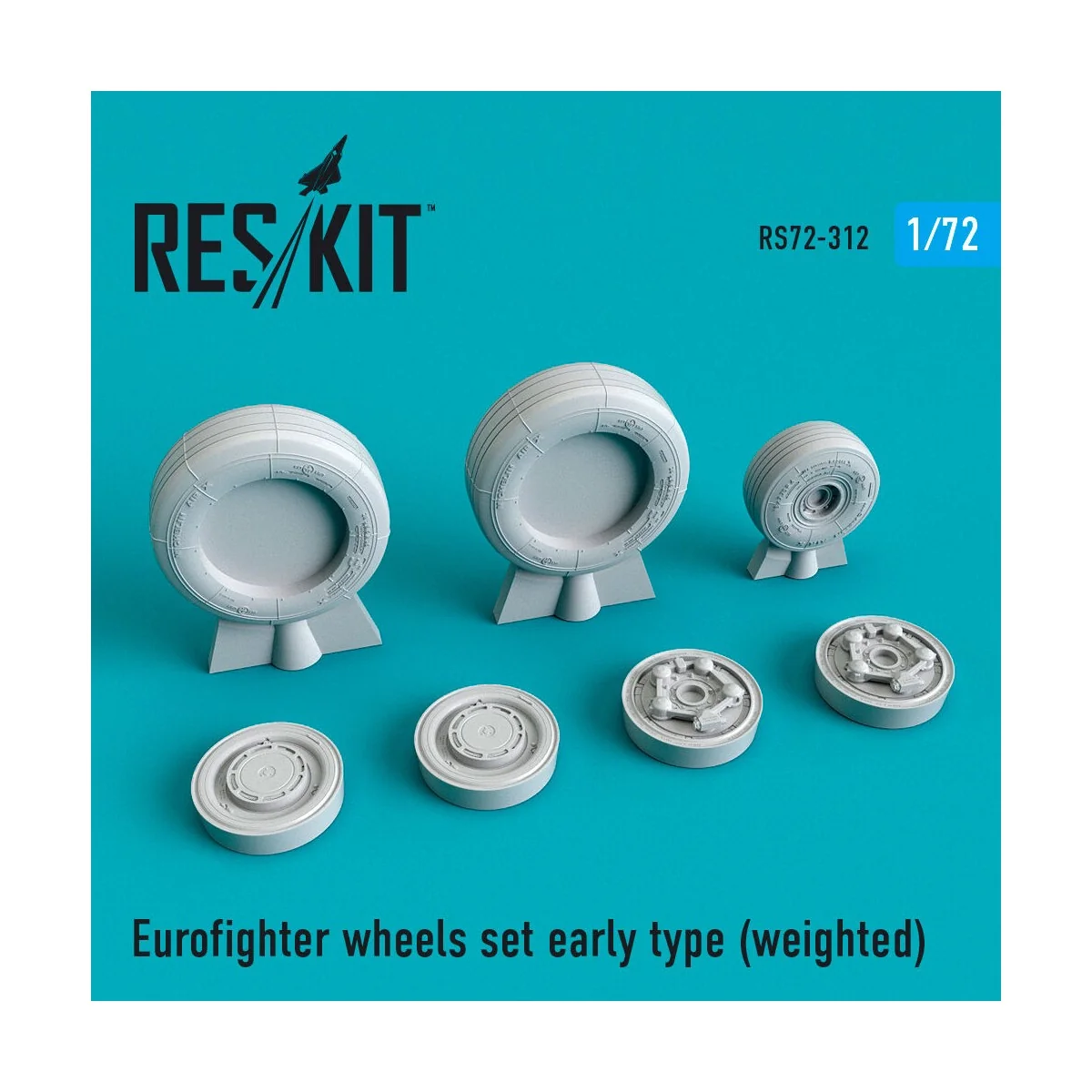 Eurofighter wheels set early type (weighted), 1/72 - ResKit Models ...