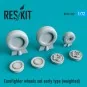 Eurofighter wheels set early type (weighted) - ResKit Models RS72-0312