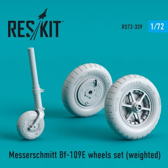 Bf-109E wheels set (weighted) - ResKit Models RS72-0339