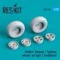 Hawker Tempest/Typhoon wheels set type 2 (weighted), 1/72 - ResKit ... Hawker Tempest/Typhoon wheels set type 2 (weighted), 1/72 - ResKit ...