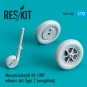 Bf-109 (F, G-early) wheels set ype 2 (weighted), 1/72 - ResKit Mode...