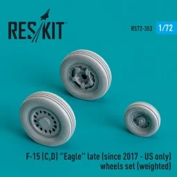 F-15 (C, D) Eagle late (since 2017 - US only) wheels set (weighted)...