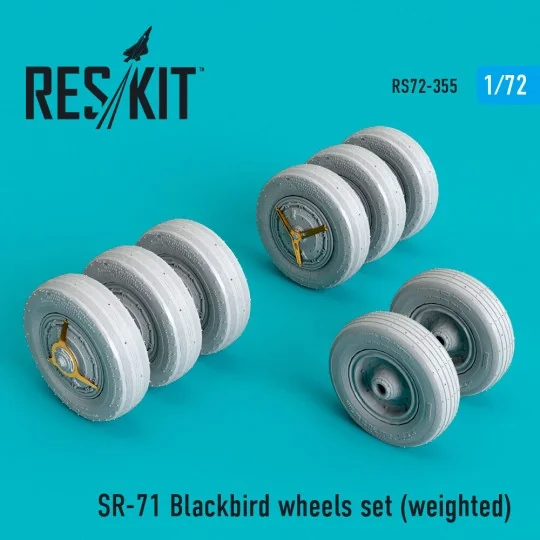 SR-71 Blackbird wheels set (weighted) - ResKit Models RS72-0355