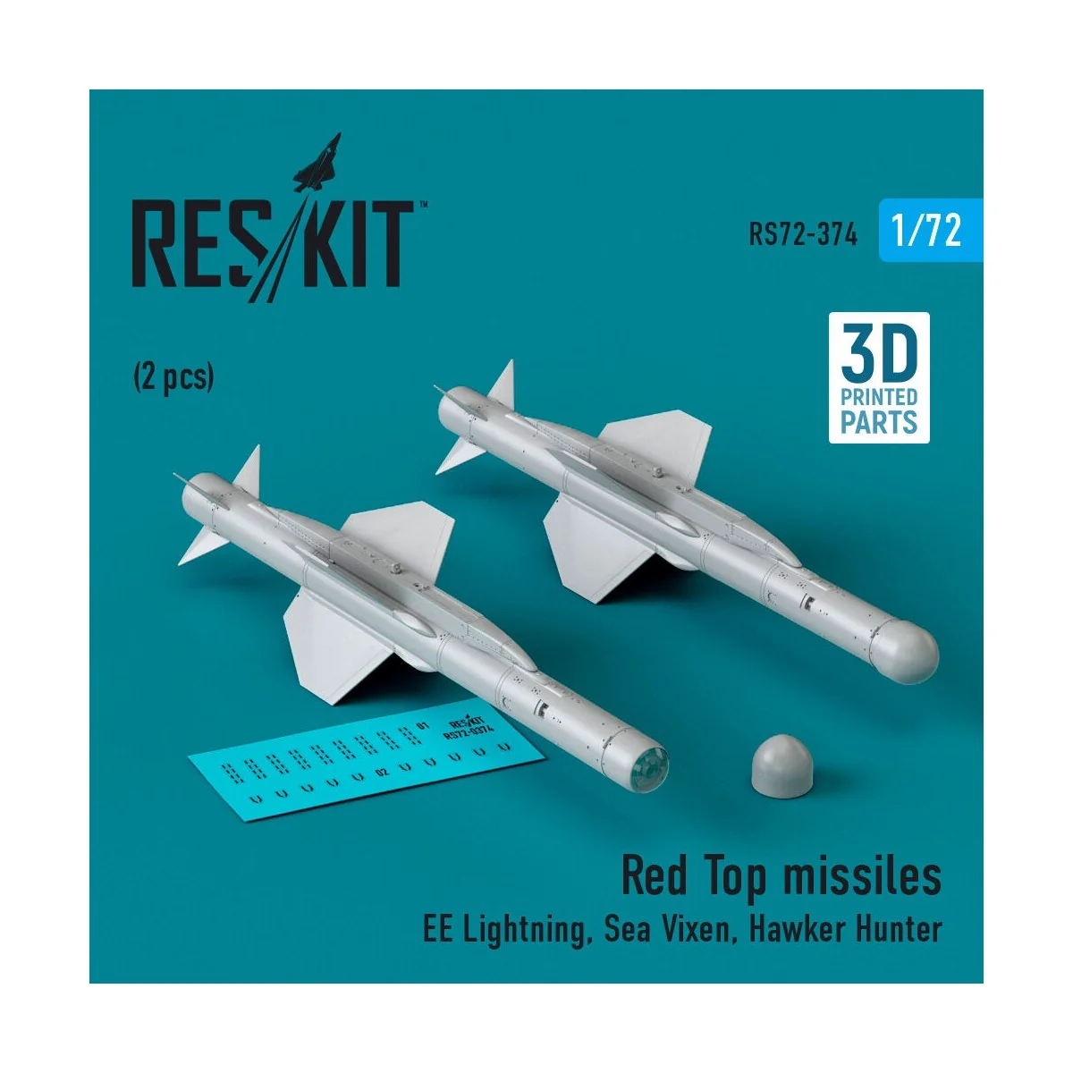 Red Top missiles (2 pcs) (EE Lightning, Sea Vixen, Hawker Hunter) (...