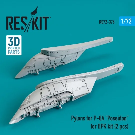 Pylons for P-8A Poseidon for BPK kit (2 pcs) (3D Printed), 1/72 - R... Pylons for P-8A Poseidon for BPK kit (2 pcs) (3D Printed), 1/72 - R...