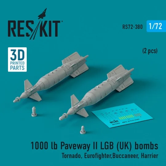 1000 lb Paveway II LGB (UK) bombs (2 pcs) (Tornado, Eurofighter, Bu...