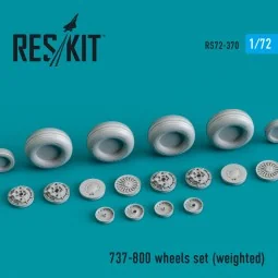 737-800 wheels set (weighted), 1/72 - ResKit Models RS72-0370