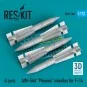 AIM-54A Phoenix missiles for F-14 (4pcs) (3D Printed), 1/72 - ResKi... AIM-54A Phoenix missiles for F-14 (4pcs) (3D Printed), 1/72 - ResKi...
