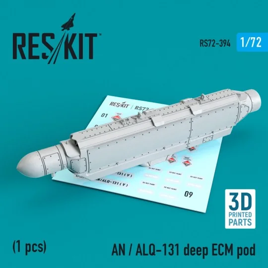 AN / ALQ-131 deep ECM pod (3D Printed) (A-7, A-10, F-4, F-16, F-111... AN / ALQ-131 deep ECM pod (3D Printed) (A-7, A-10, F-4, F-16, F-111...