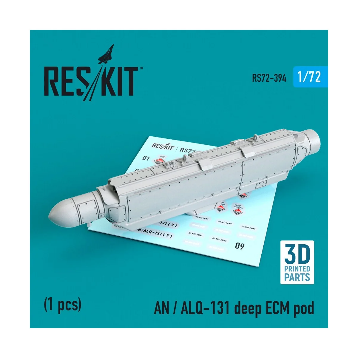 AN / ALQ-131 deep ECM pod (3D Printed) (A-7, A-10, F-4, F-16, F-111... AN / ALQ-131 deep ECM pod (3D Printed) (A-7, A-10, F-4, F-16, F-111...