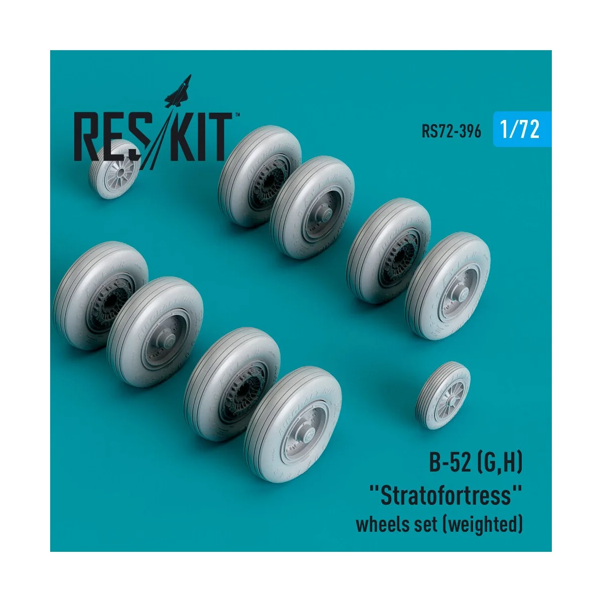 B-52 (G,H) Stratofortress wheels set (weighted) (Resin & 3D Printed...