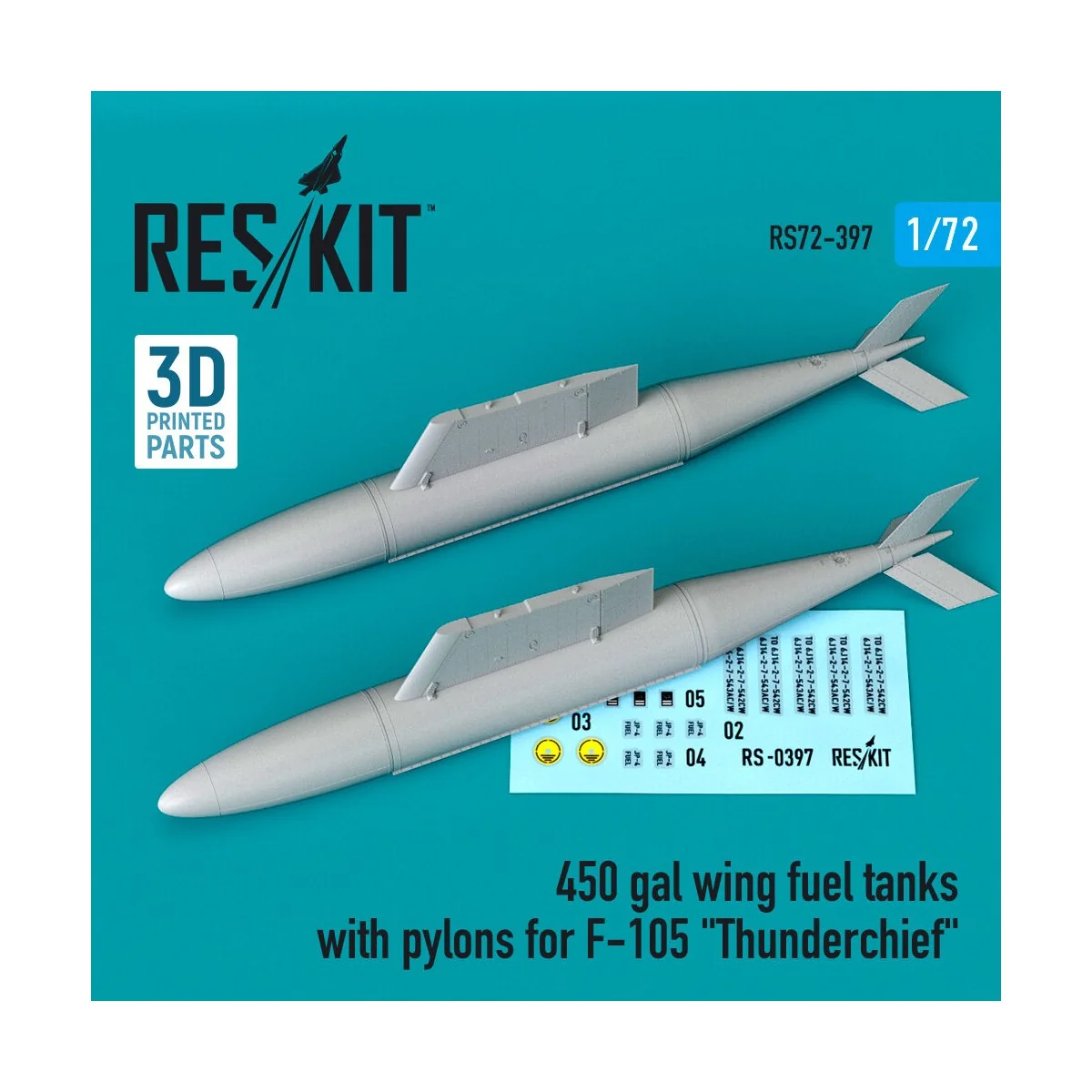 450 gal wing fuel tanks with pylons for F-105 Thunderchief (2 pcs),... 450 gal wing fuel tanks with pylons for F-105 Thunderchief (2 pcs),...