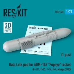 Data Link pod for AGM-142 Popeye rocket (F-15, F-16, F-4, Mirage 20...