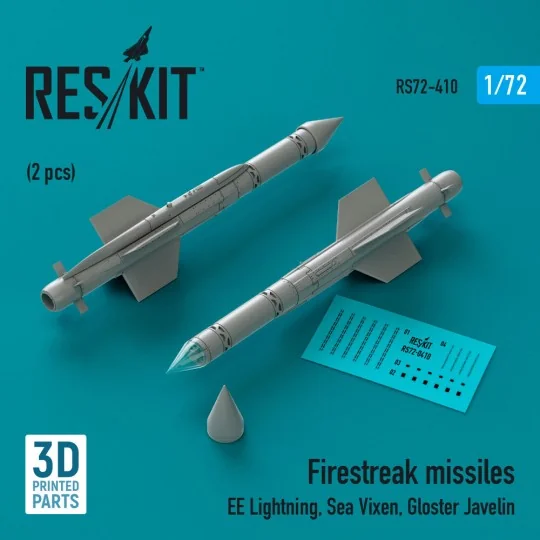 Firestreak missiles (2pcs) (EE Lightning, Sea Vixen, Gloster Javeli... Firestreak missiles (2pcs) (EE Lightning, Sea Vixen, Gloster Javeli...