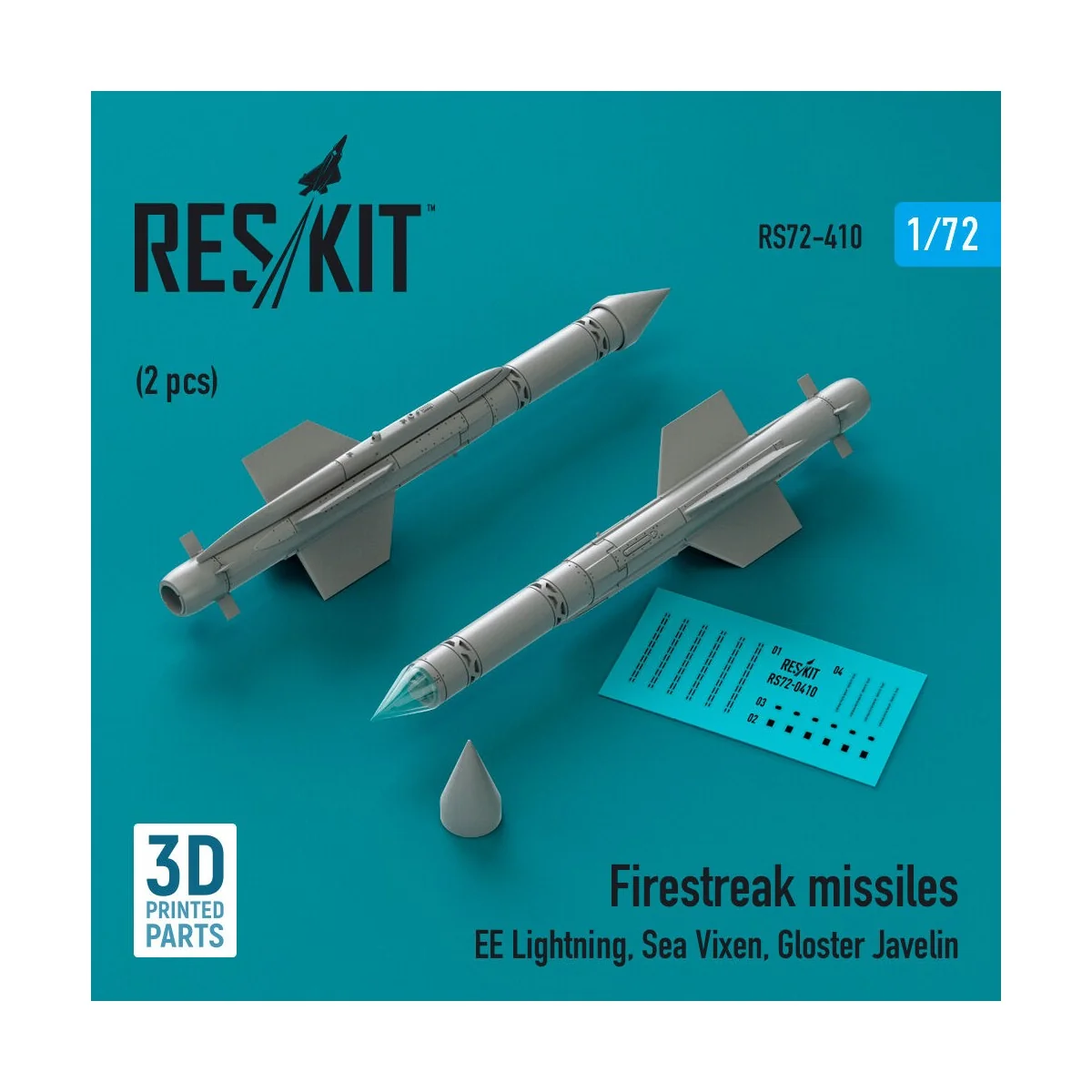 Firestreak missiles (2pcs) (EE Lightning, Sea Vixen, Gloster Javeli...