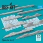 Pylons for Su-27 (3D Printed), 1/72 - ResKit Models RS72-0421