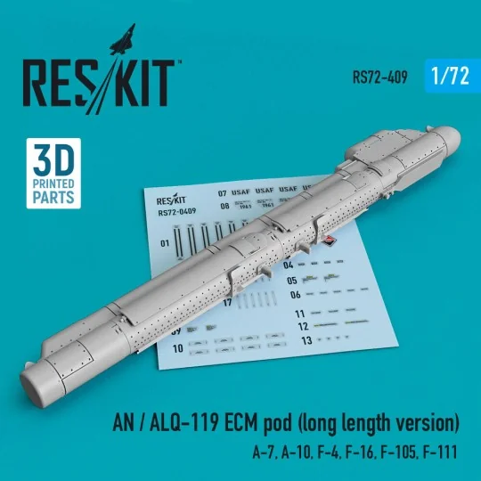 AN / ALQ-119 ECM pod (long length version) (A-7, A-10, F-4, F-16, F... AN / ALQ-119 ECM pod (long length version) (A-7, A-10, F-4, F-16, F...