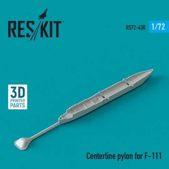 Centerline pylon for F-111 (3D Printed) - ResKit Models RS72-0438