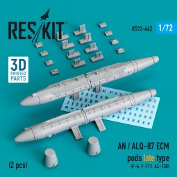 AN / ALQ-87 ECM pods late type (2 pcs) (F-4, F-111, AC-130) (3D Pri...