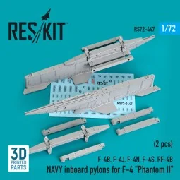 NAVY inboard pylons for F-4 Phantom II (2 pcs) (F-4B, F-4J, F-4N, F...