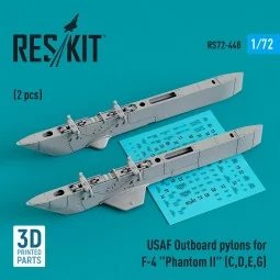 USAF Outboard pylons for F-4 Phantom II (C, D, E, G) (2 pcs) (3D Pr...