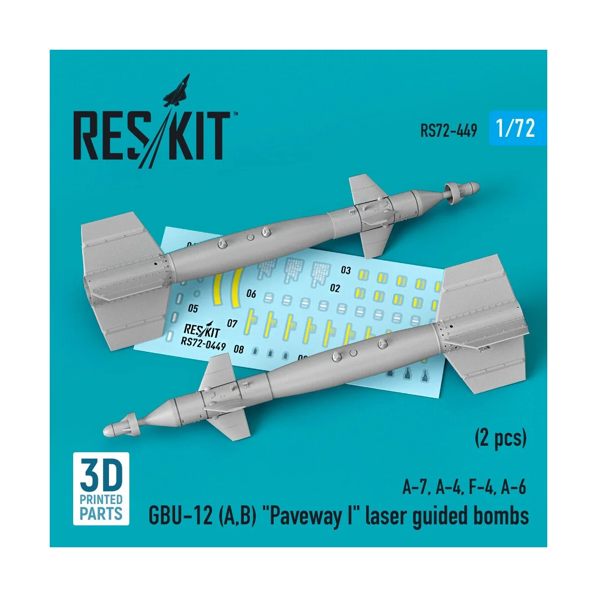 GBU-12 (A, B) Paveway I laser guided bombs (2 pcs) (A-7, A-4, F-4, ... GBU-12 (A, B) Paveway I laser guided bombs (2 pcs) (A-7, A-4, F-4, ...