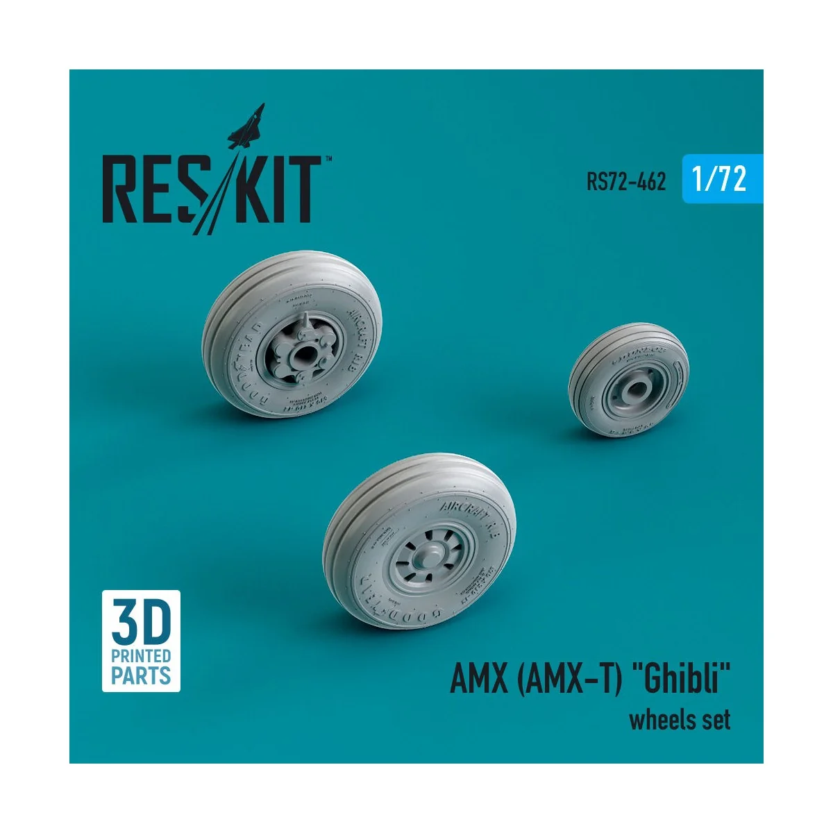 AMX (AMX-T) Ghibli wheels set (3D Printed), 1/72 - ResKit Models RS... AMX (AMX-T) Ghibli wheels set (3D Printed), 1/72 - ResKit Models RS...