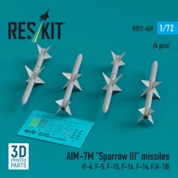 AIM-7M Sparrow III missiles (4 pcs) (F-4, F-5, F-15, F-16, F-14, F/...