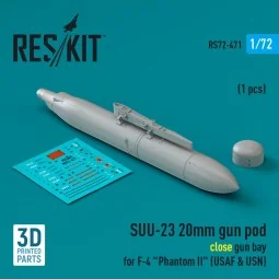 SUU-23 20mm gun pod (close gun bay) for F-4 Phantom II (USAF) (1 pc...