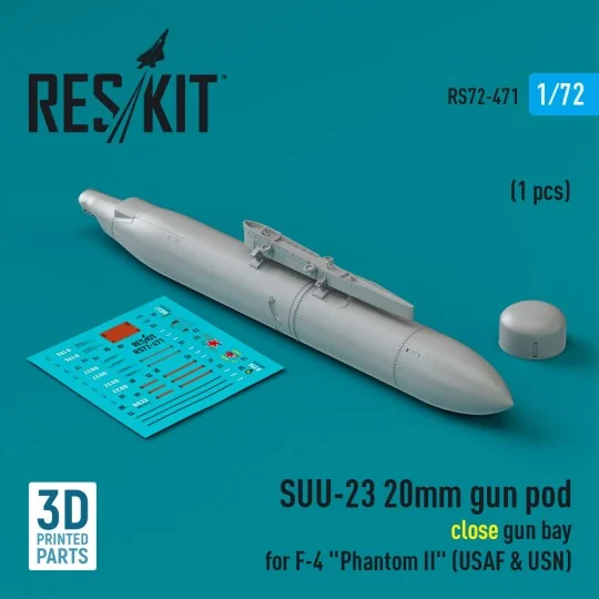 SUU-23 20mm gun pod (close gun bay) for F-4 Phantom II (USAF) (1 pc...