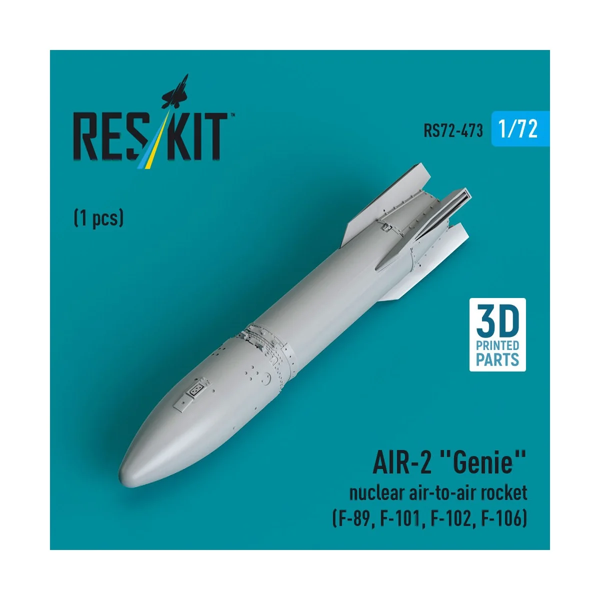 AIR-2 Genie nuclear air-to-air rocket (1 pcs) (F-89, F-101, F-102, ...