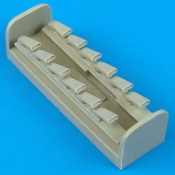 Bf 109G/K exhaust für Hasegawa Bausatz, 1/32 - Quickboost QB32 024