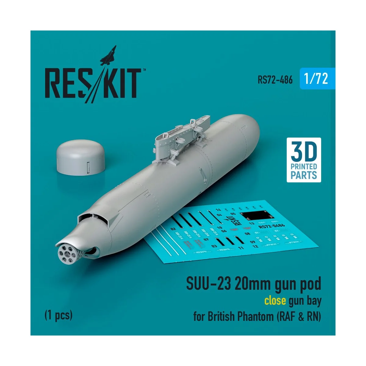 SUU-23 20mm gun pod (close gun bay) for British Phantom (RAF & RN) ...