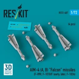 AIM-4 (A, B) Falcon missiles (4 pcs) (F-89H, F-101B/F (early, late)...