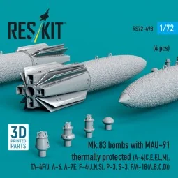 Mk.83 bombs with MAU-91 thermally protected (4 pcs) (A-4E, A-4F, B-...