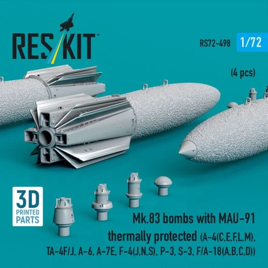 Mk.83 bombs with MAU-91 thermally protected (4 pcs) (A-4E, A-4F, B-...