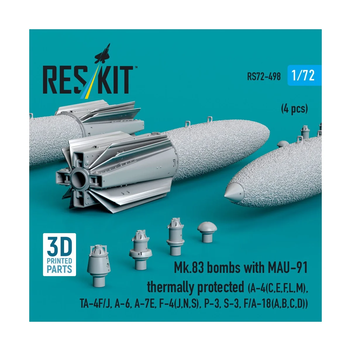 Mk.83 bombs with MAU-91 thermally protected (4 pcs) (A-4E, A-4F, B-...