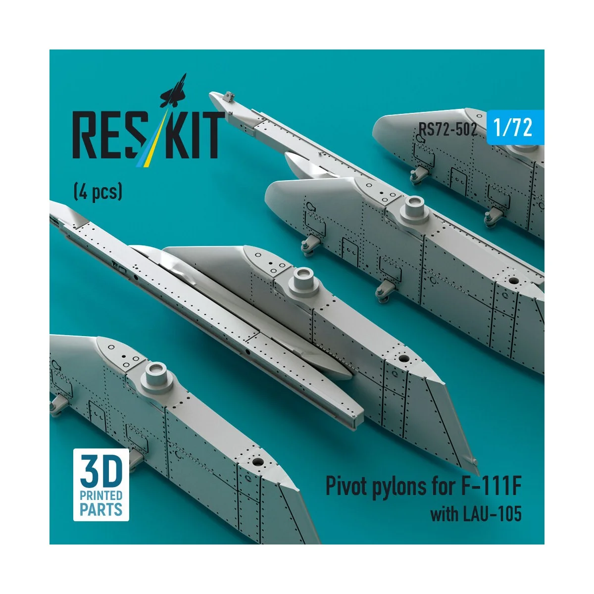 Pivot pylons for F-111F with LAU-105 (4 pcs), 1/72 - ResKit Models ...