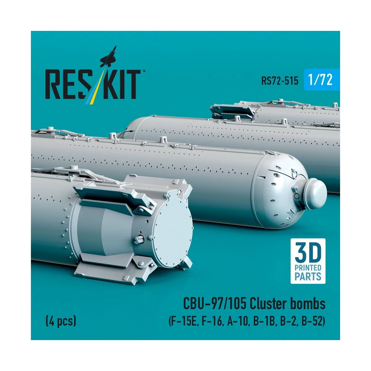 CBU-97/105 cluster bombs (4 pcs) (F-15E, F-16, A-10, B-1B, B-2, B-5...