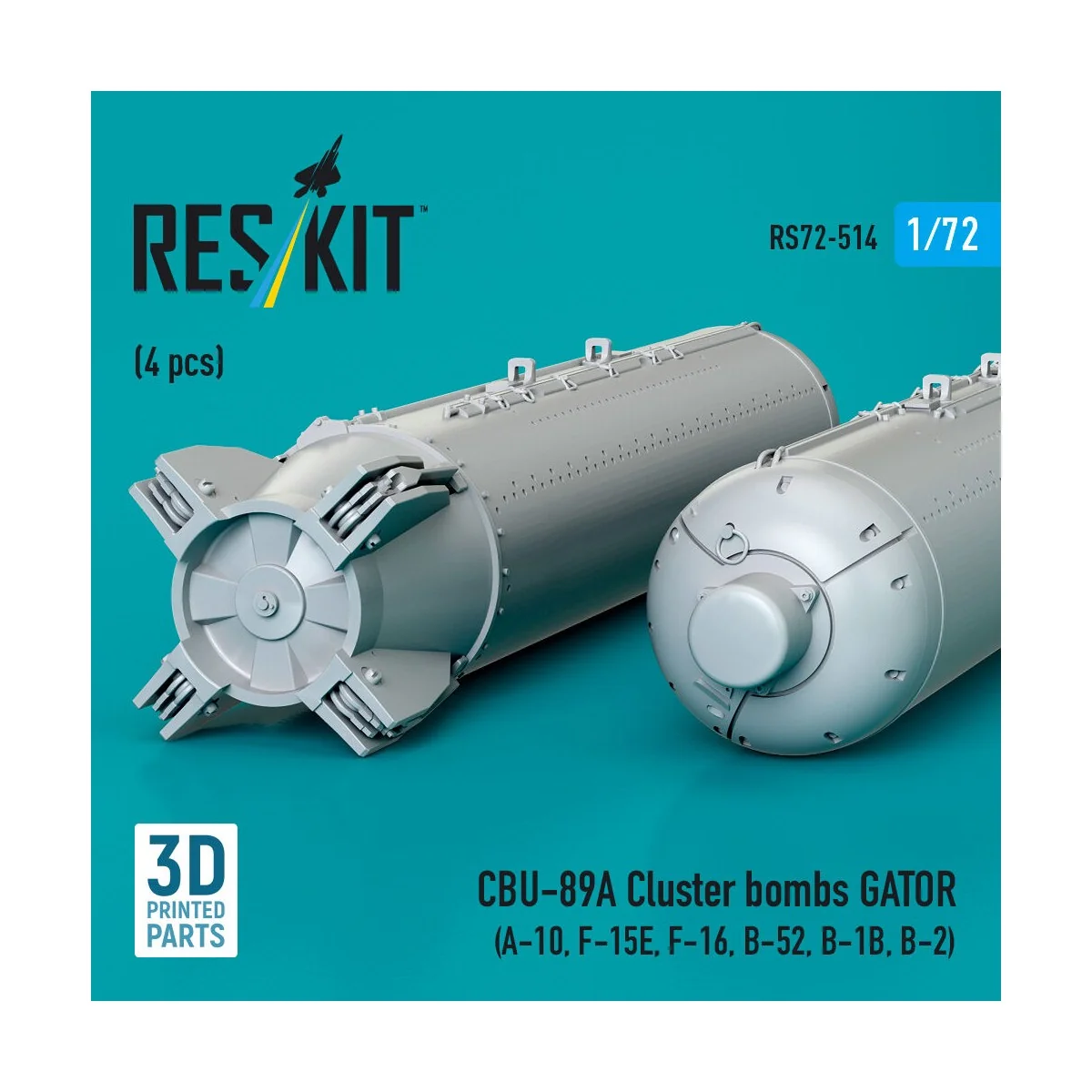 CBU-89A cluster bombs GATOR (4 pcs) (A-10, F-15E, F-16, B-52, B-1B,...