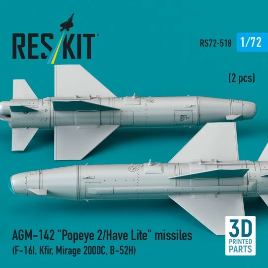 AGM-142 Popeye 2/Have Lite missiles (2 pcs) (F-16I, Kfir, Mirage 20... AGM-142 Popeye 2/Have Lite missiles (2 pcs) (F-16I, Kfir, Mirage 20...