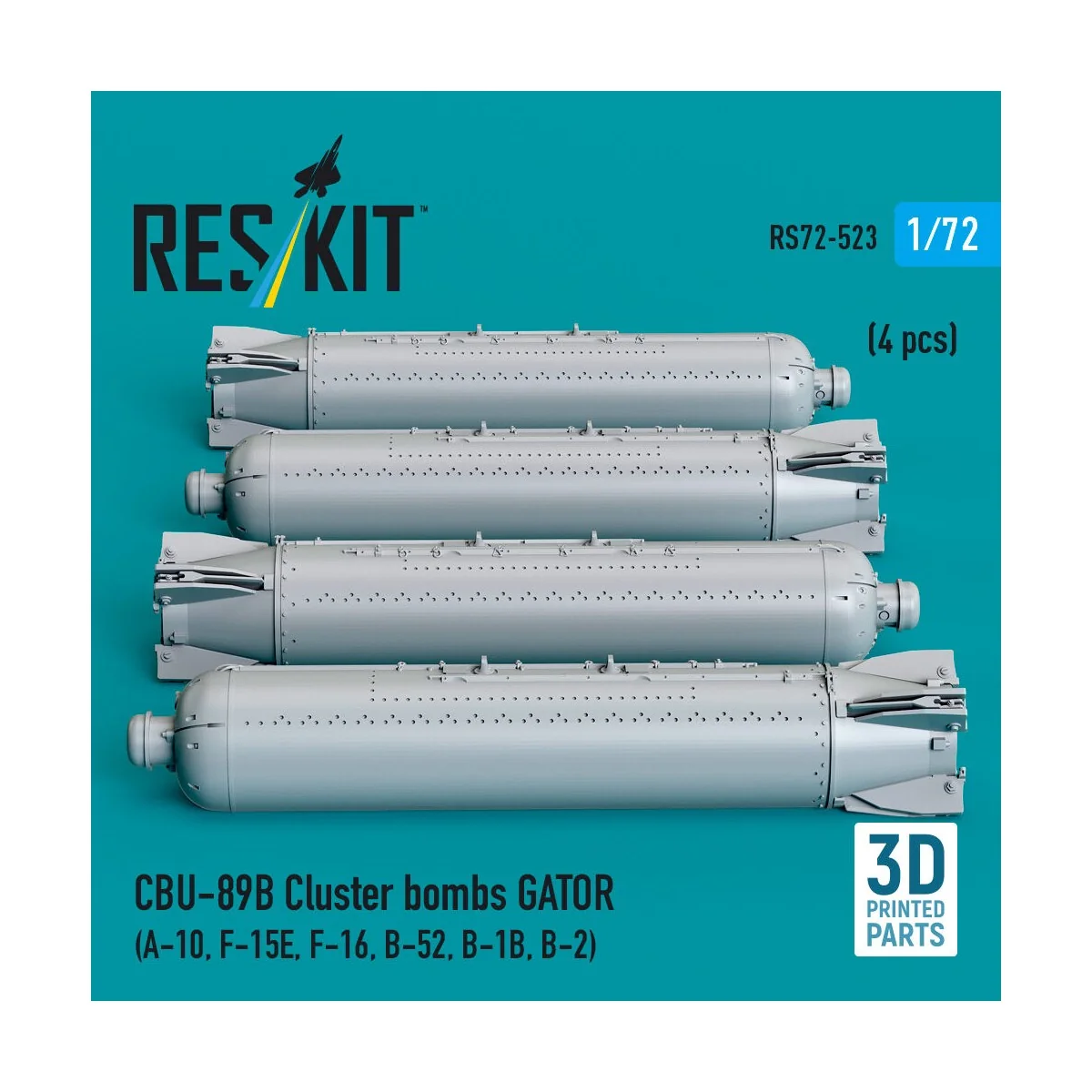 CBU-89B cluster bombs GATOR (4 pcs) (A-10, F-15E, F-16, B-52, B-1B,...