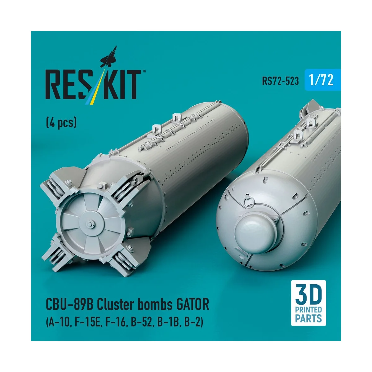 CBU-89B cluster bombs GATOR (4 pcs) (A-10, F-15E, F-16, B-52, B-1B,...